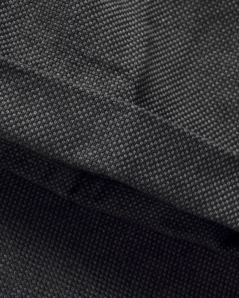 2-Pleats Cotton Linen Relax Trousers in Grey