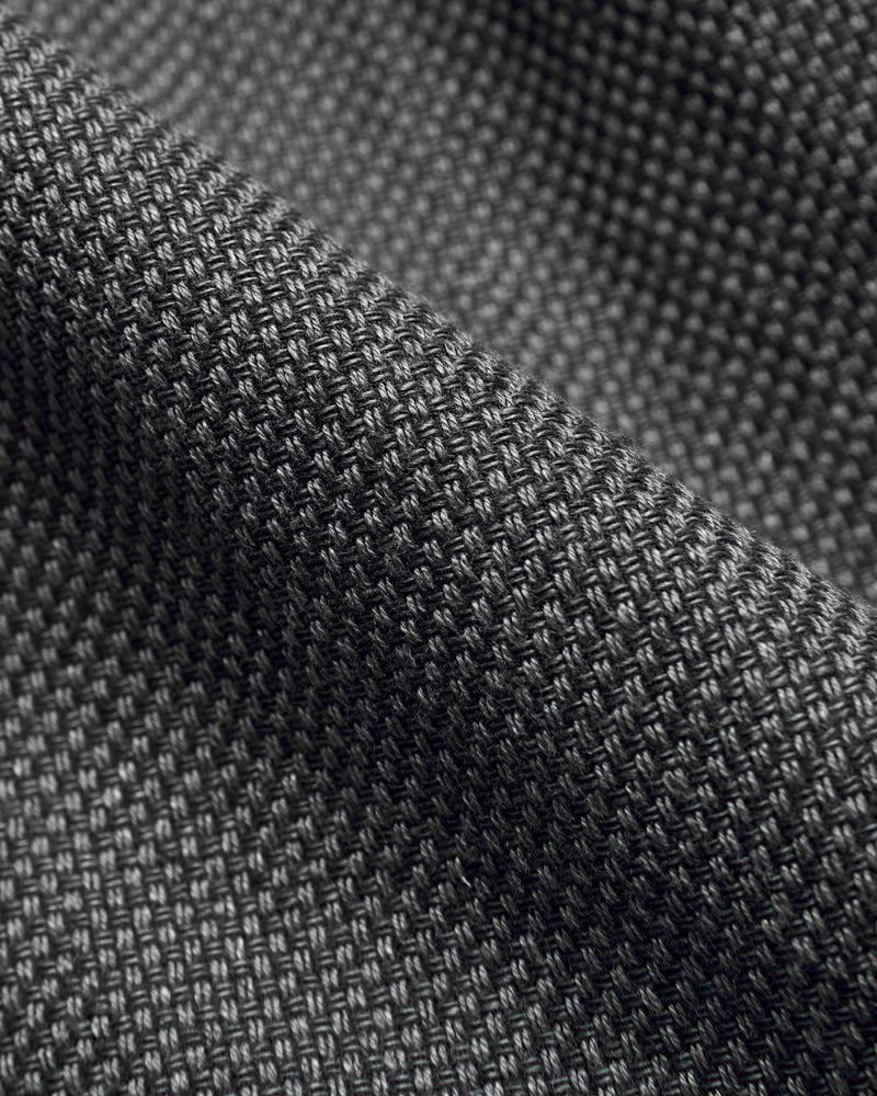 2-Pleats Cotton Linen Relax Trousers in Grey