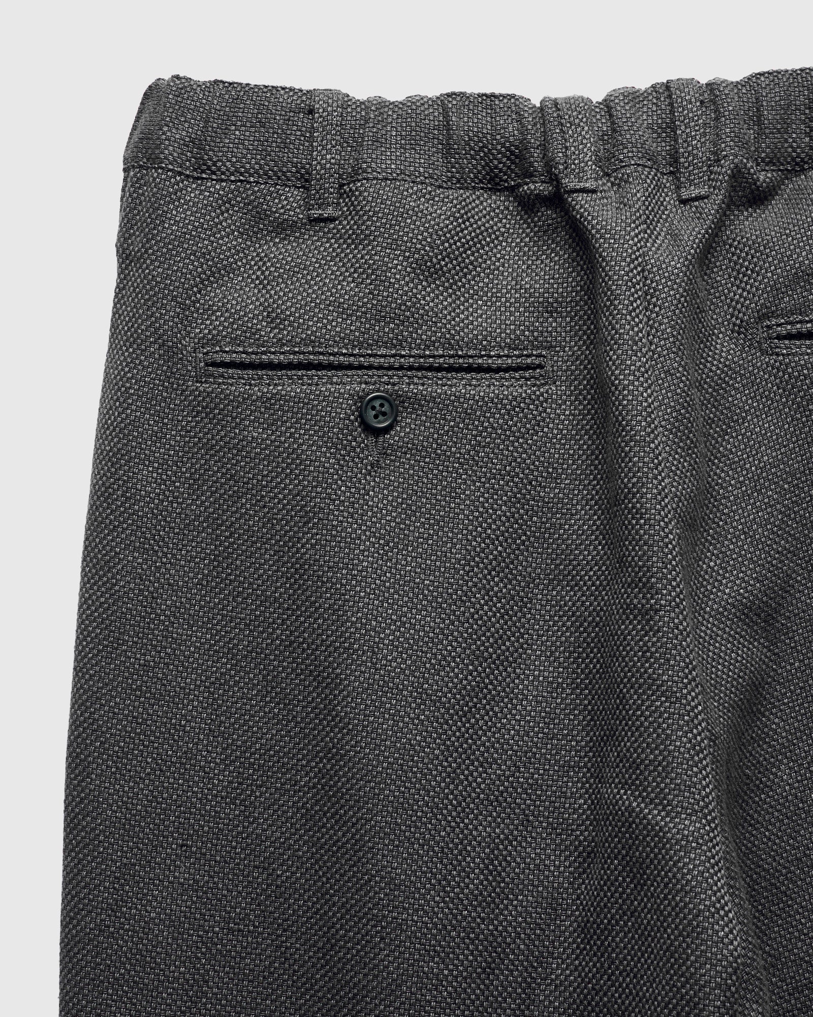 2-Pleats Cotton Linen Relax Trousers in Grey – Blue Owl Workshop