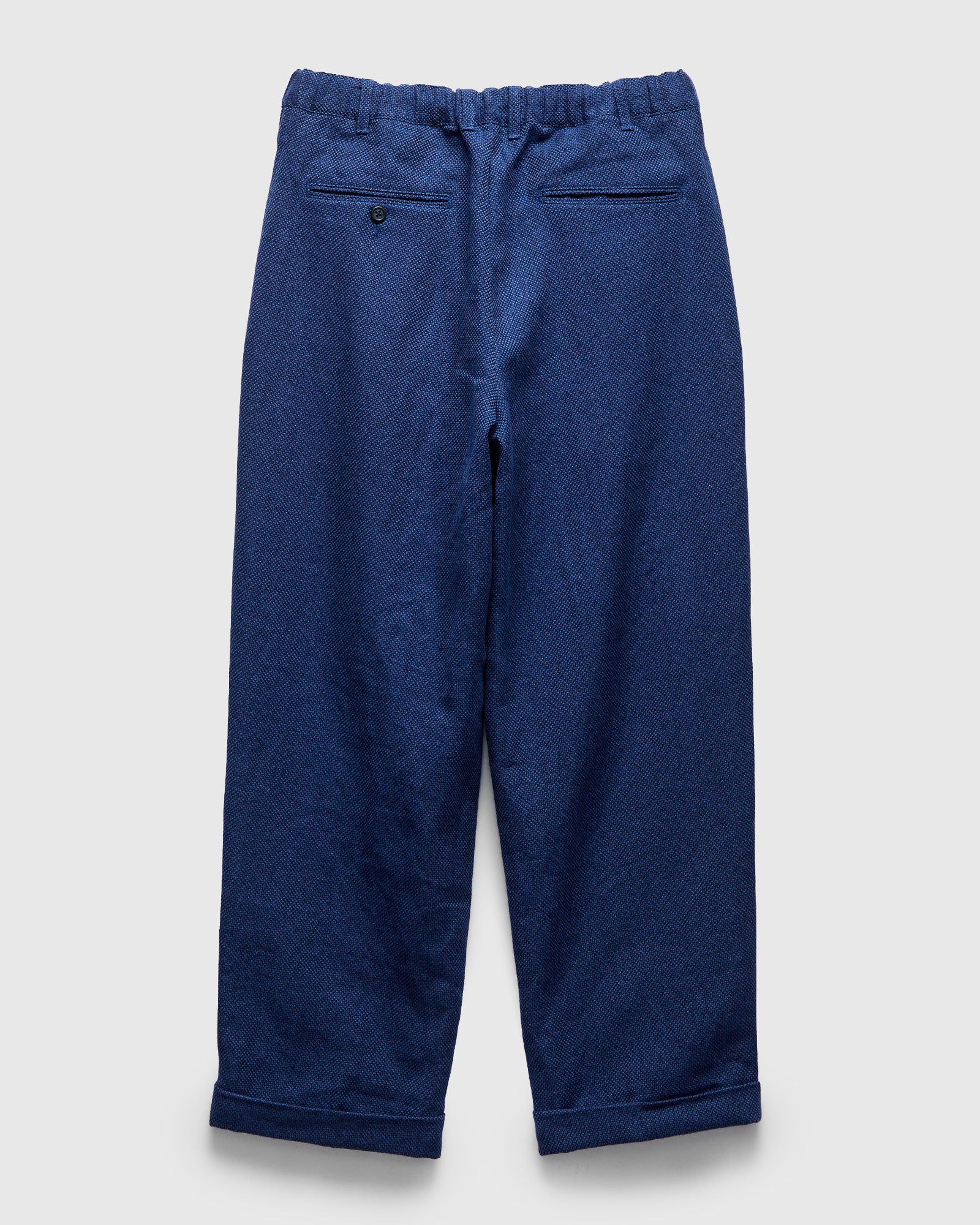2-Pleats Cotton Linen Relax Trousers in Navy – Blue Owl Workshop