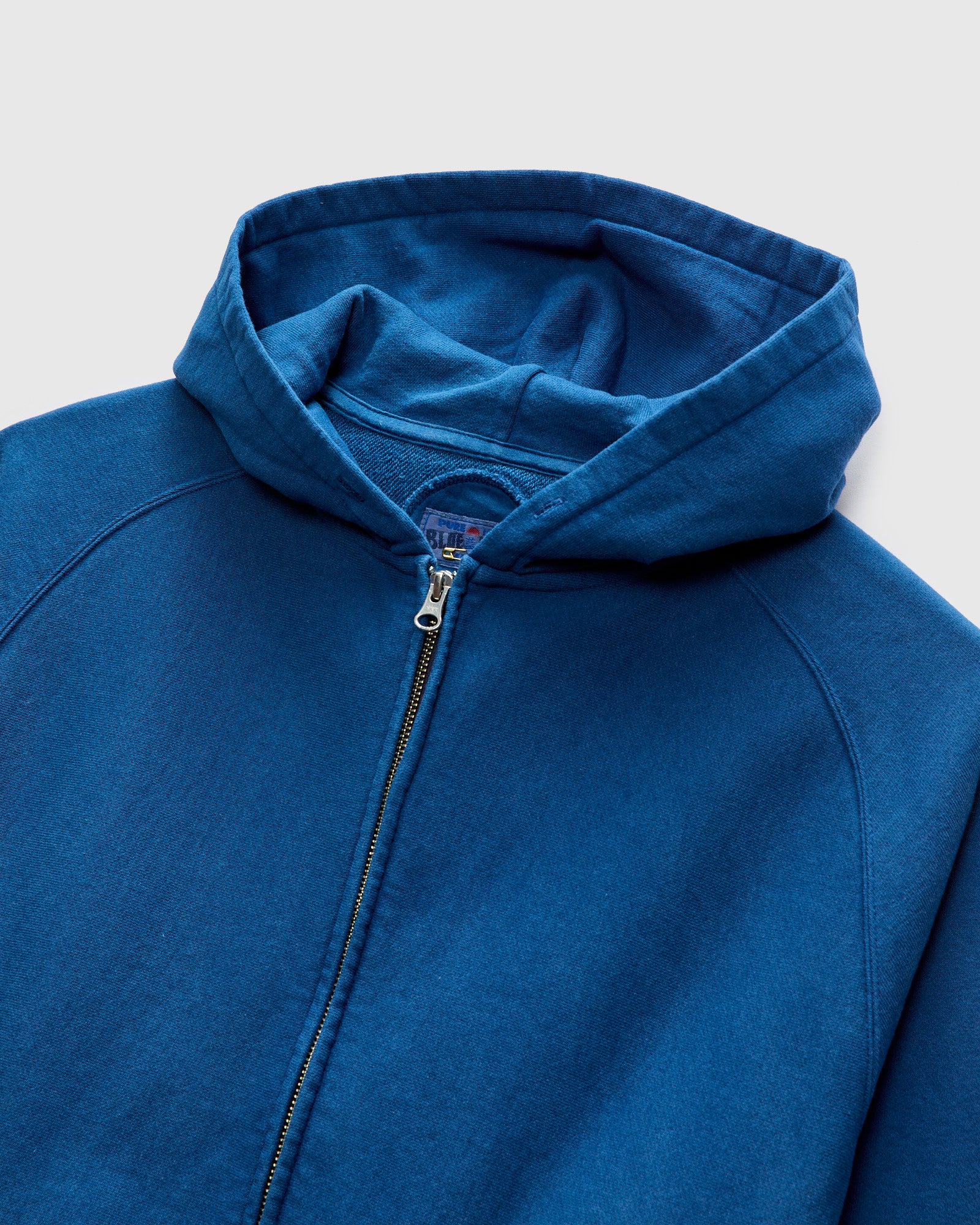 Organic Hand-Dyed Zip Hoodie in Blue – Blue Owl Workshop