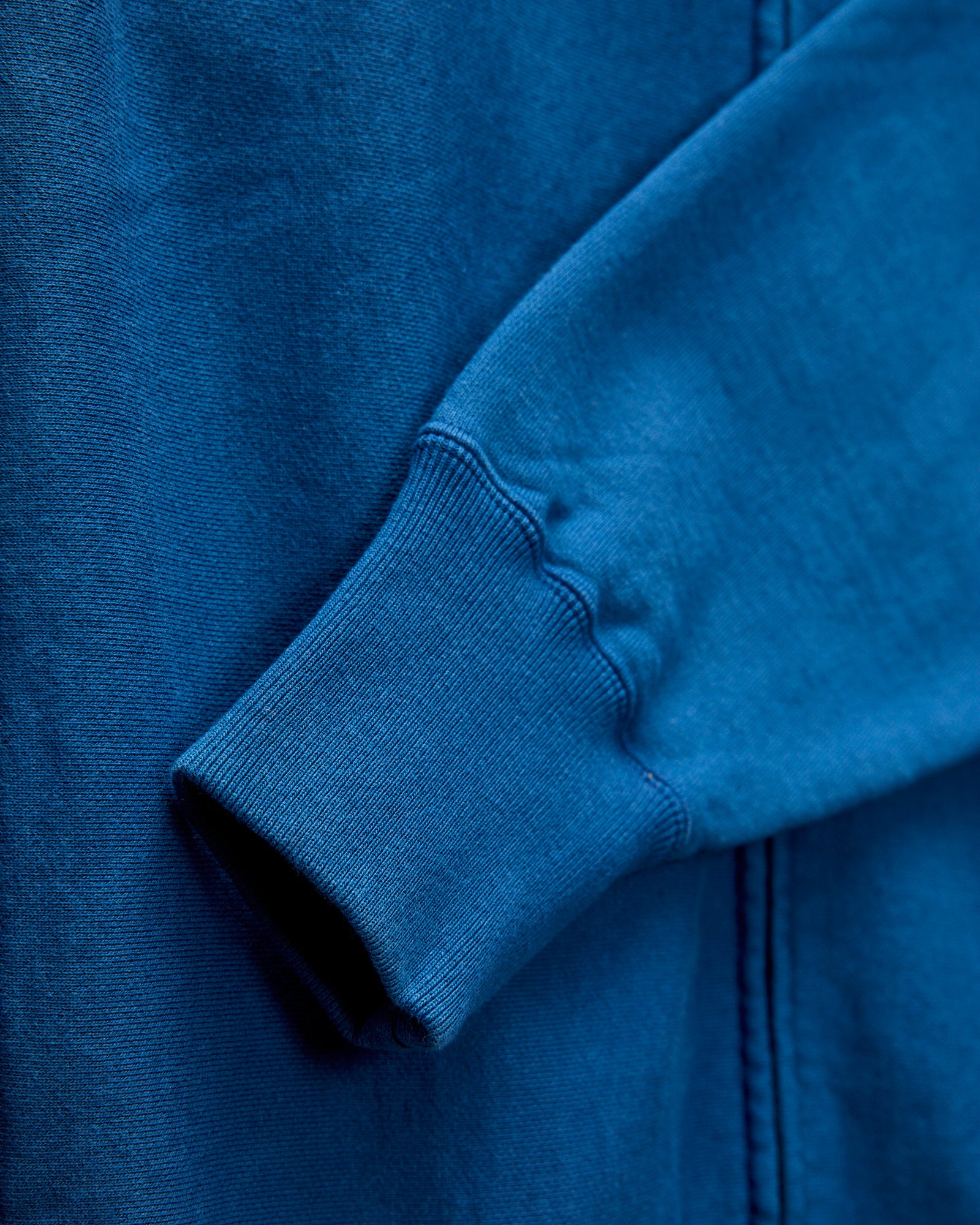 Organic Hand-Dyed Zip Hoodie in Blue – Blue Owl Workshop