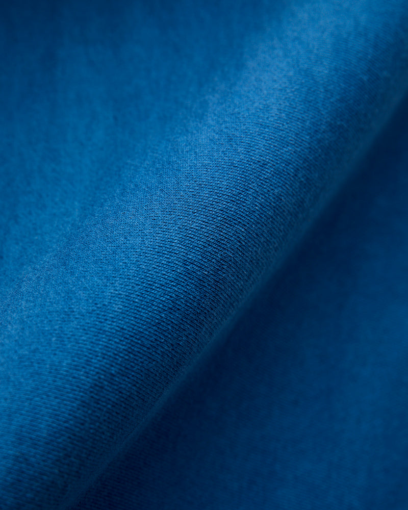 Organic Hand-Dyed Zip Hoodie in Blue
