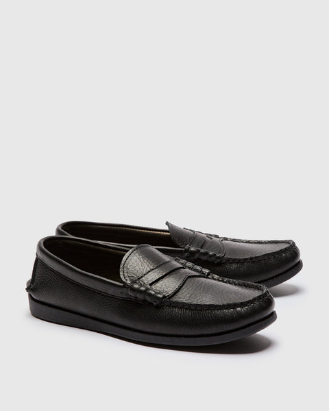 Beefroll Penny Loafer in Black Grizzly – Blue Owl Workshop