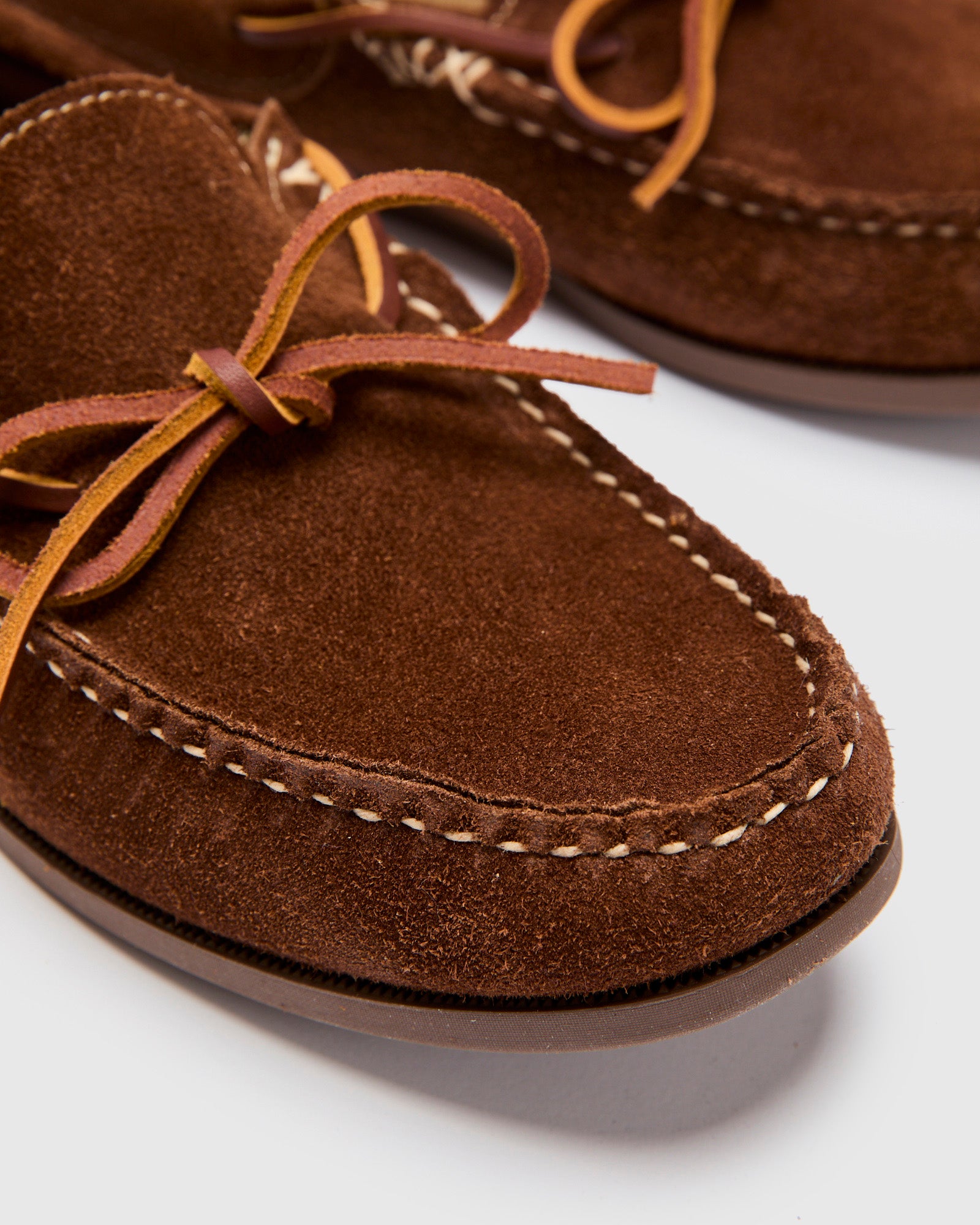 Easymoc Slip-On in Chocolate Grizzly Roughout – Blue Owl Workshop