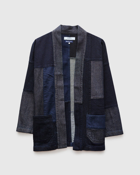 Patchwork Haori Jacket in Indigo Rinse – Blue Owl Workshop
