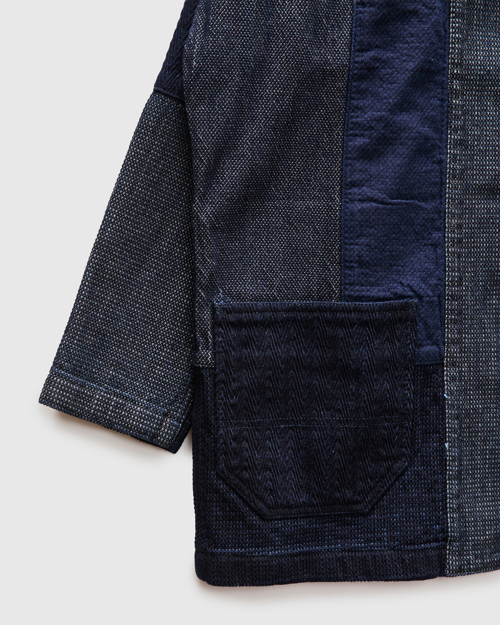 Patchwork Haori Jacket in Indigo Rinse – Blue Owl Workshop