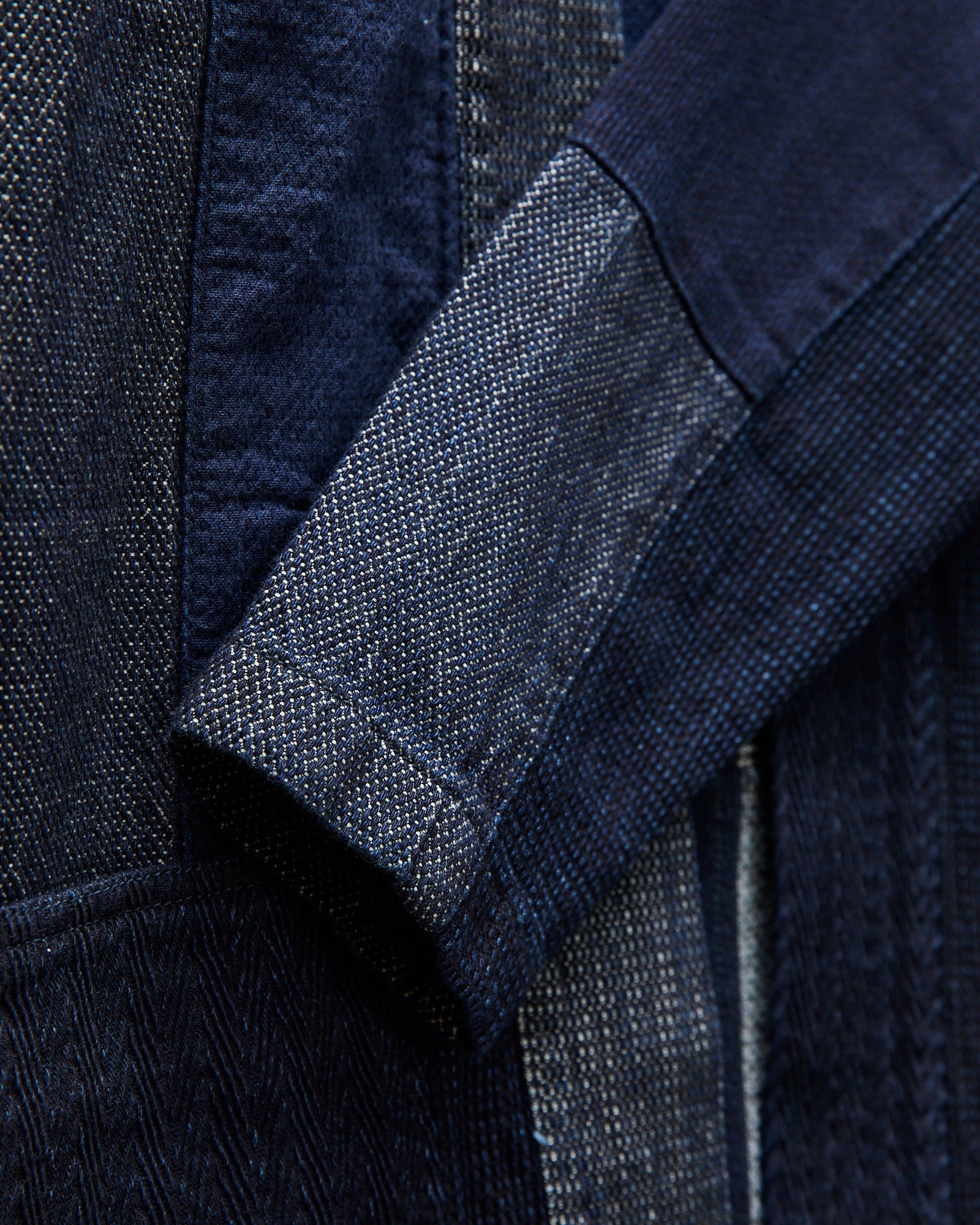 Patchwork Haori Jacket in Indigo Rinse – Blue Owl Workshop