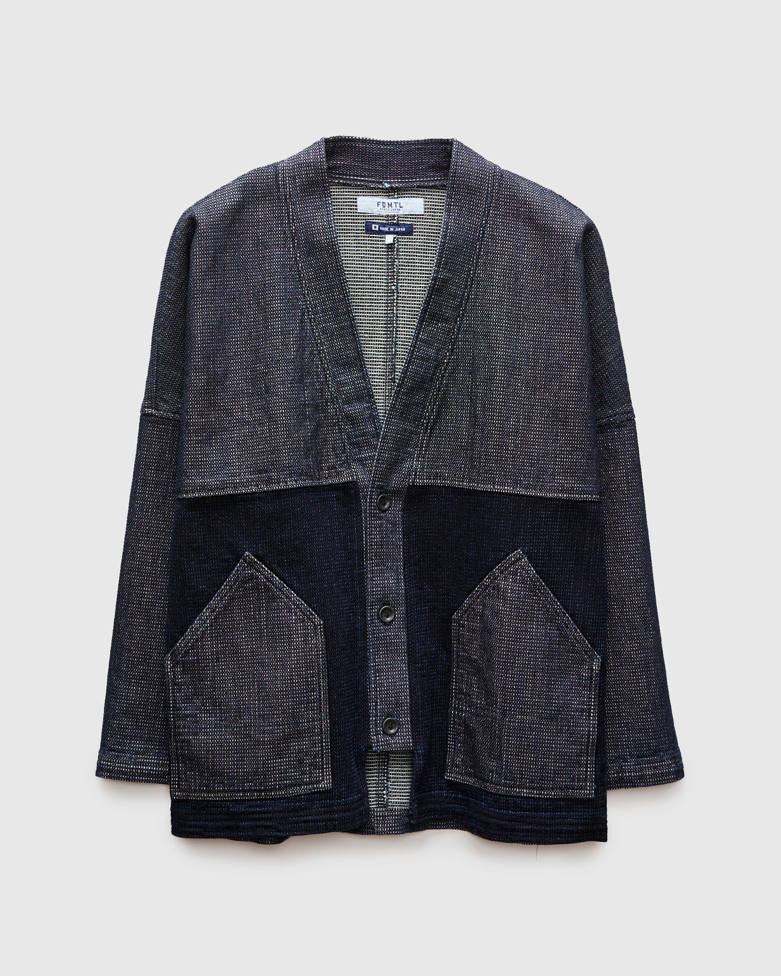 Haori Cardigan in Indigo Rinse – Blue Owl Workshop