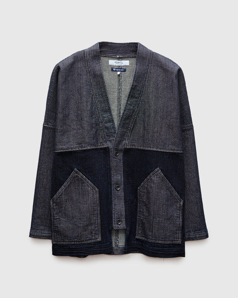 Haori Cardigan in Indigo Rinse – Blue Owl Workshop