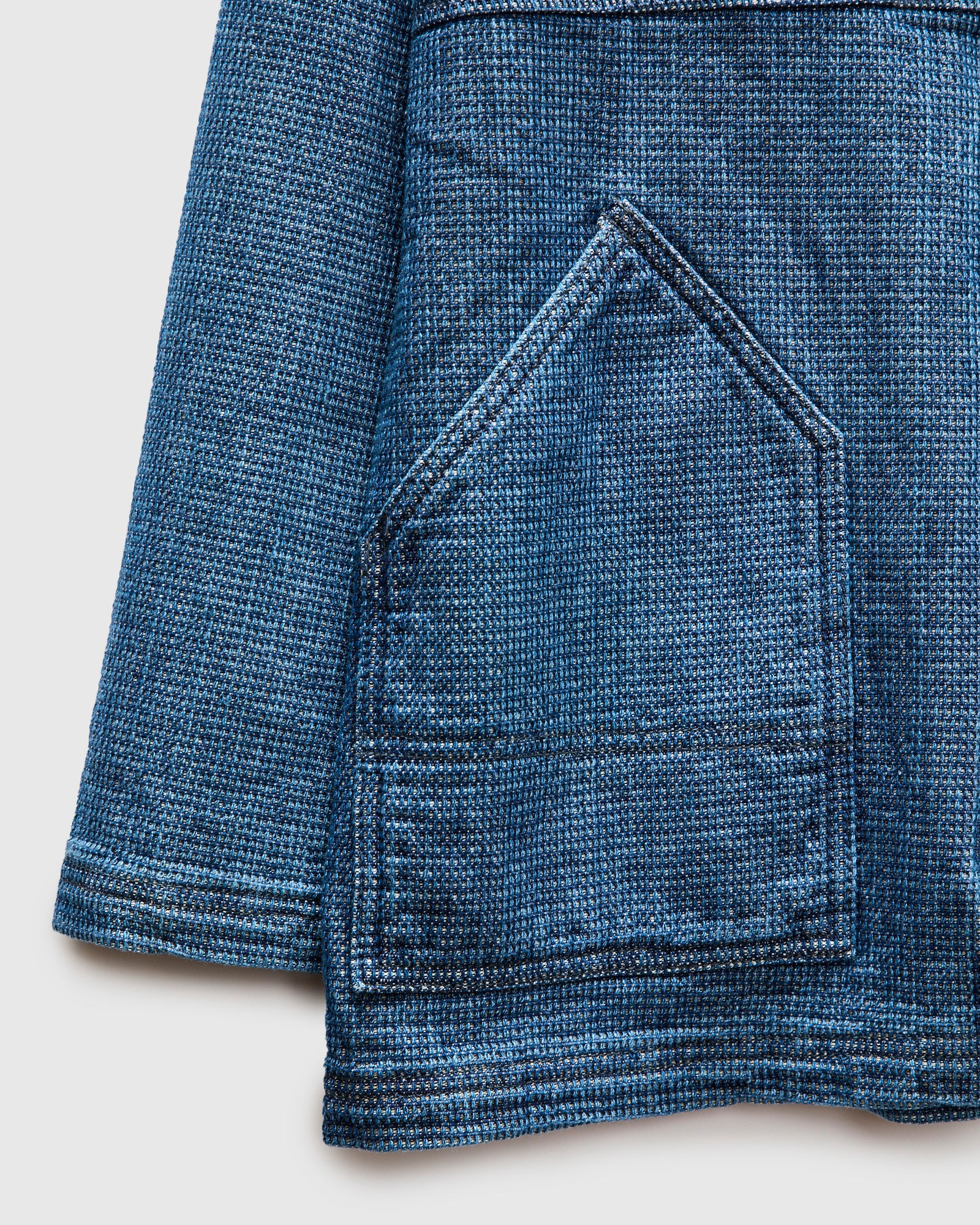 R by 45rpm　Indigo-dyed Cardigan　2　日本製　藍染 Chunky Indigo Cardigan - Windcliff Indigo Wash | Faherty Brand
