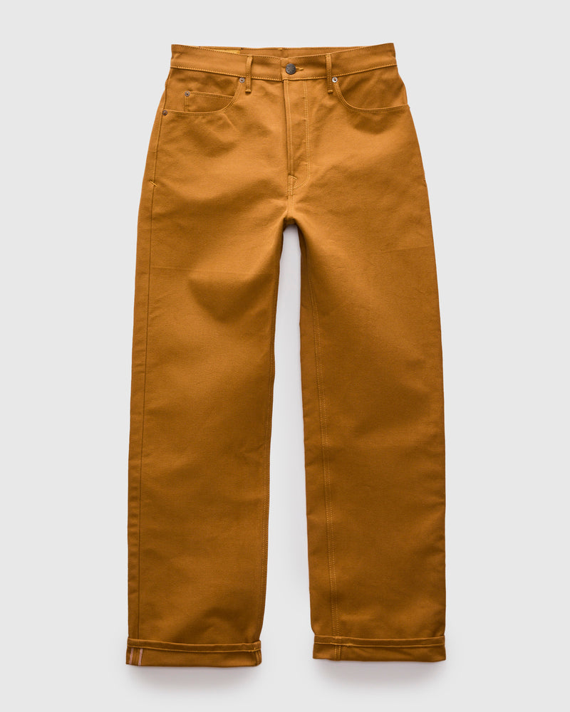 "Modesto" 15oz Camel Selvedge Duck Pant - Straight Fit
