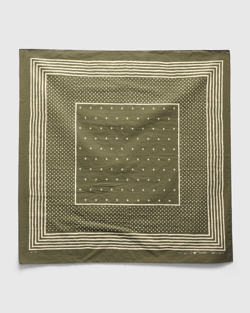 Vintage Bandana in Olive