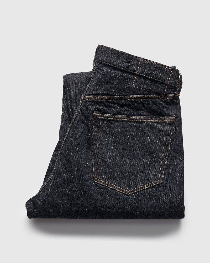 5P Zipper Front Denim Pants in Indigo One Wash