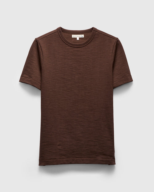 2S14 "Good Originals" Super Heavyweight 10.7oz Loopwheel T-Shirt in Chocolate