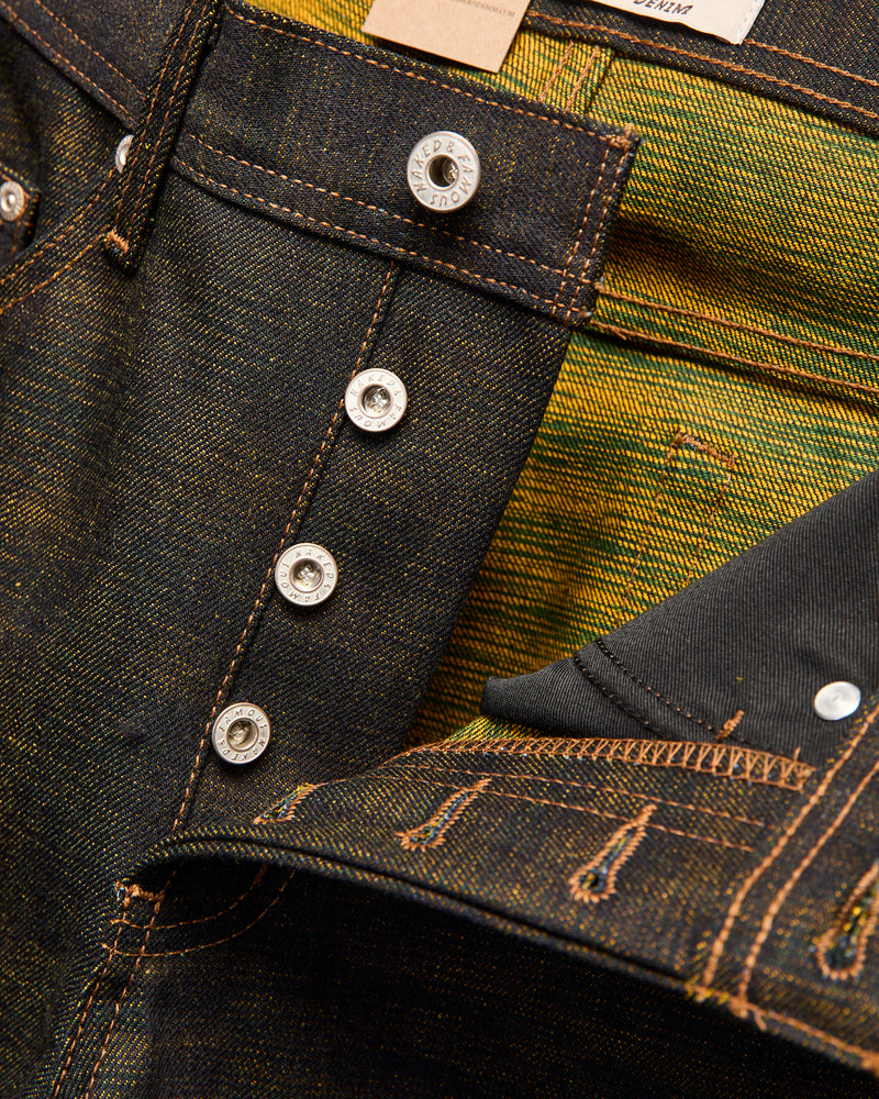 "Citrus Kasuri" 14oz Selvedge Denim - Weird Guy Fit