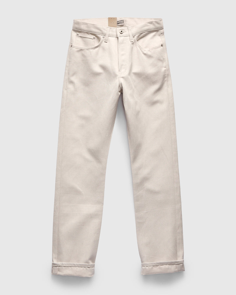 "Tabi" 11.5oz Off White Selvedge Denim - True Guy Fit