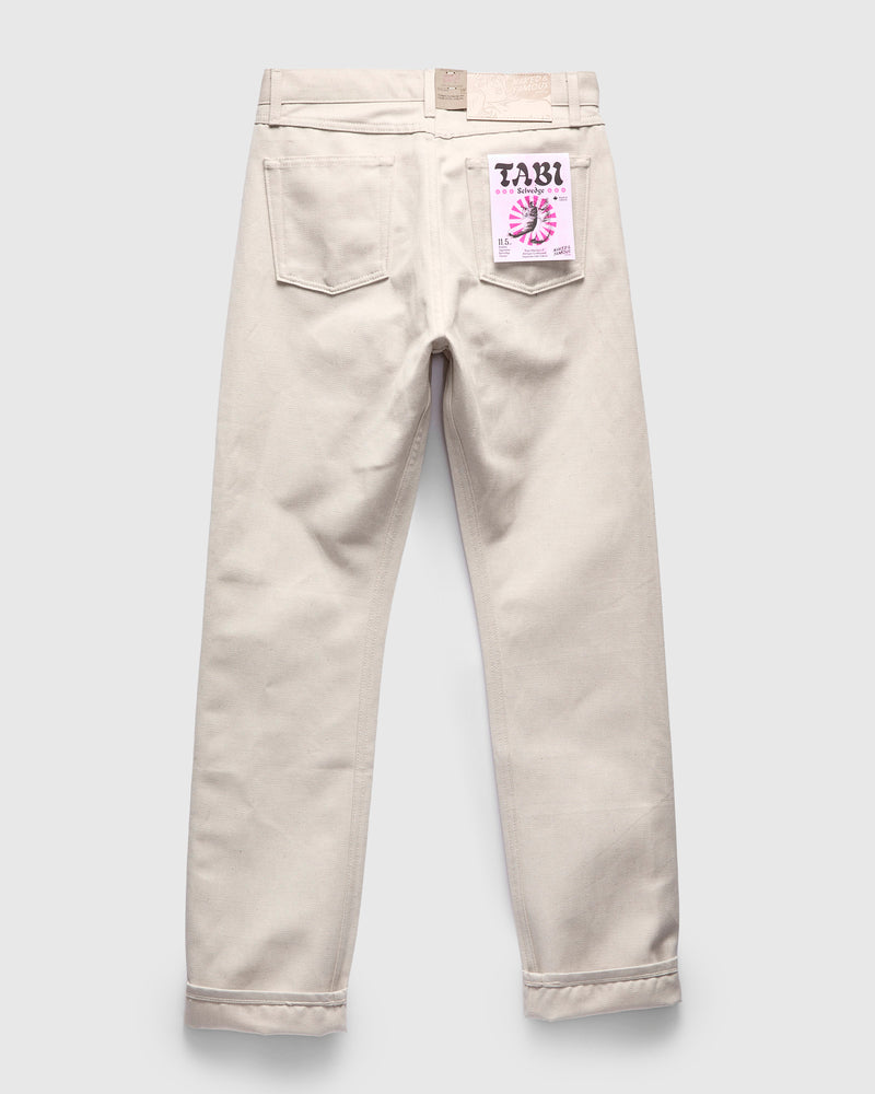 "Tabi" 11.5oz Off White Selvedge Denim - True Guy Fit