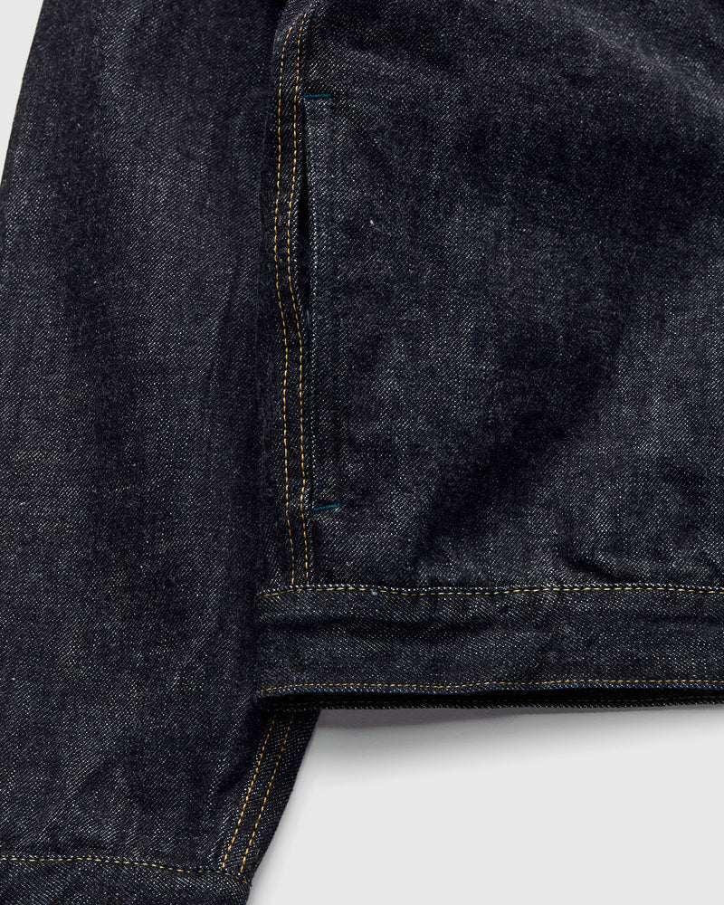 3115 13.5oz Type-1 Selvedge Denim Jacket in Rinsed Indigo