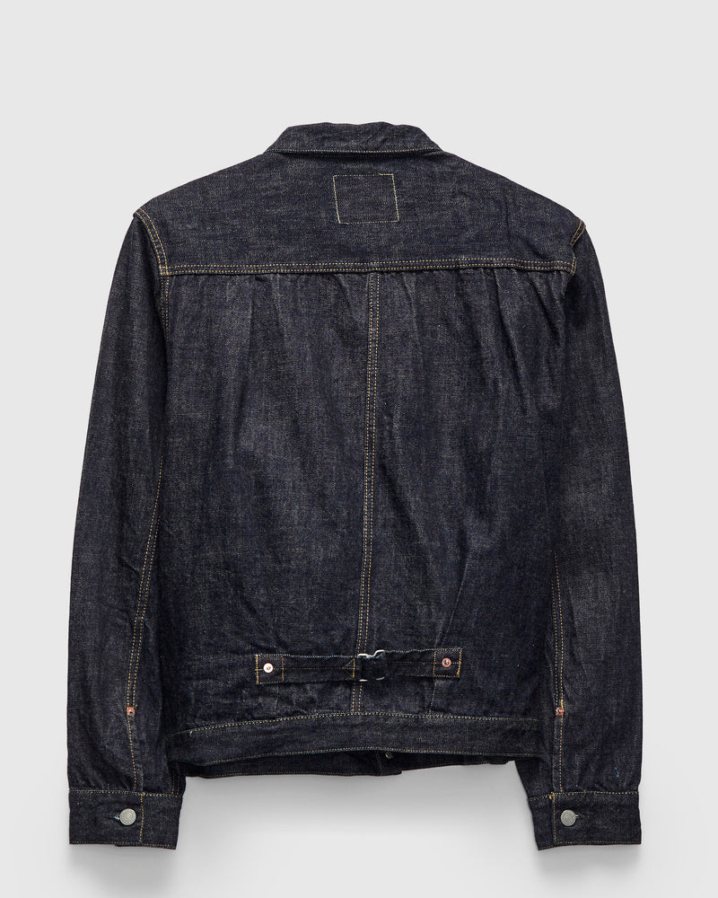 3115 13.5oz Type-1 Selvedge Denim Jacket in Rinsed Indigo
