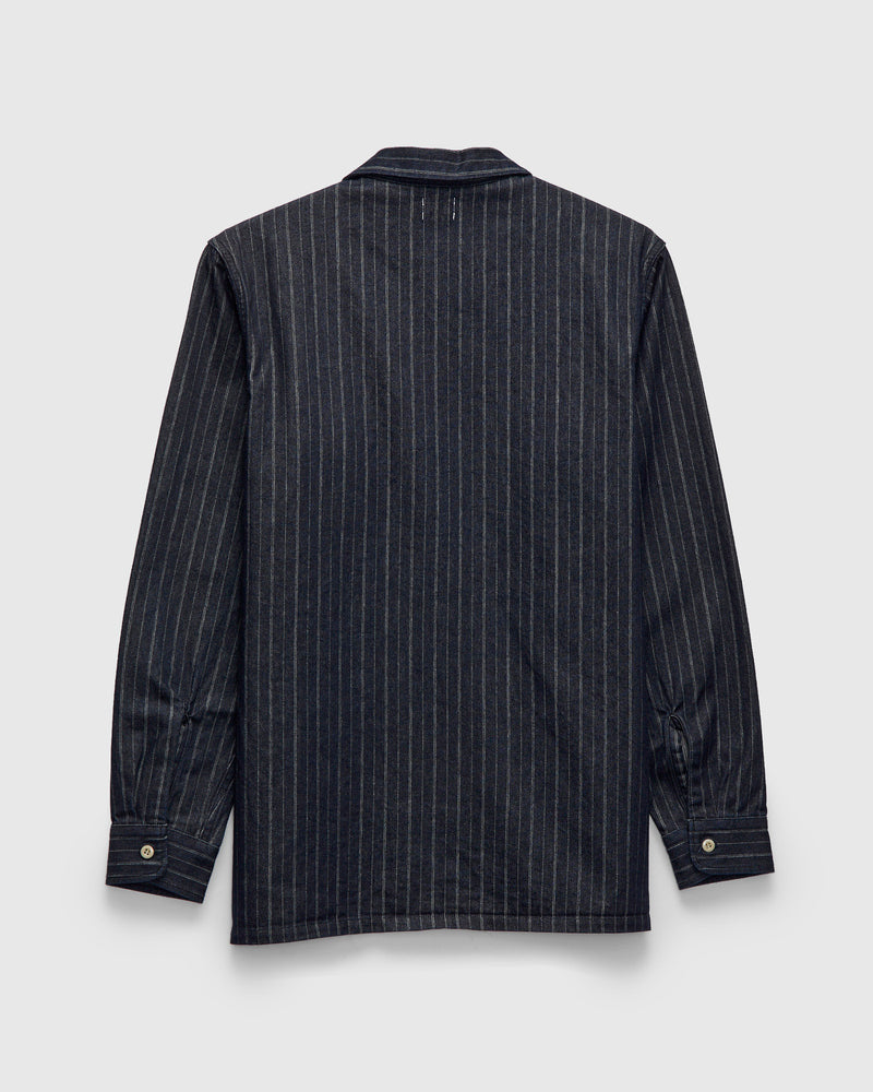 5122 8oz Denim Dobby Stripe Shirt in Indigo
