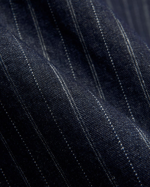 5122 8oz Denim Dobby Stripe Shirt in Indigo