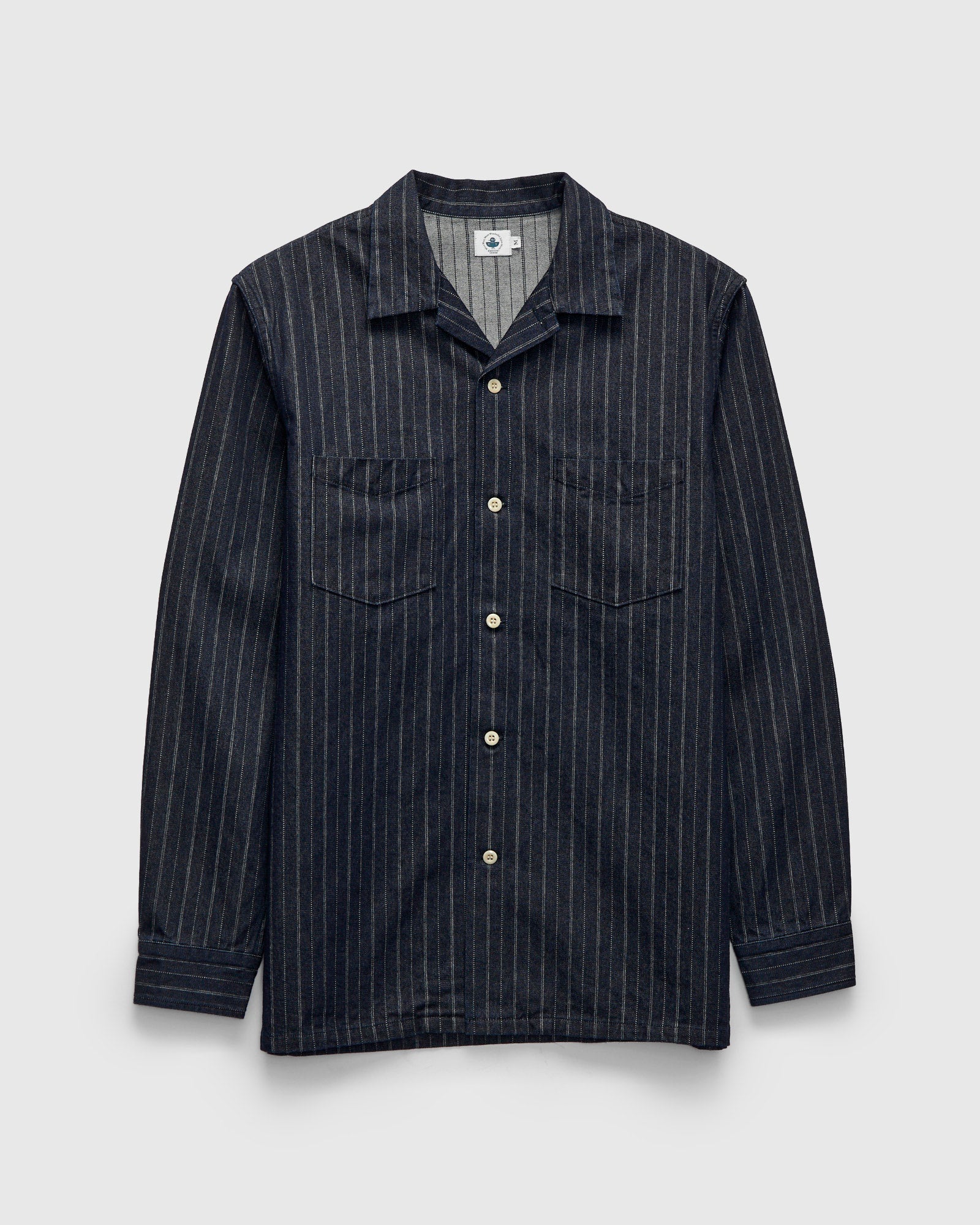 5122 8oz Denim Dobby Stripe Shirt in Indigo – Blue Owl Workshop