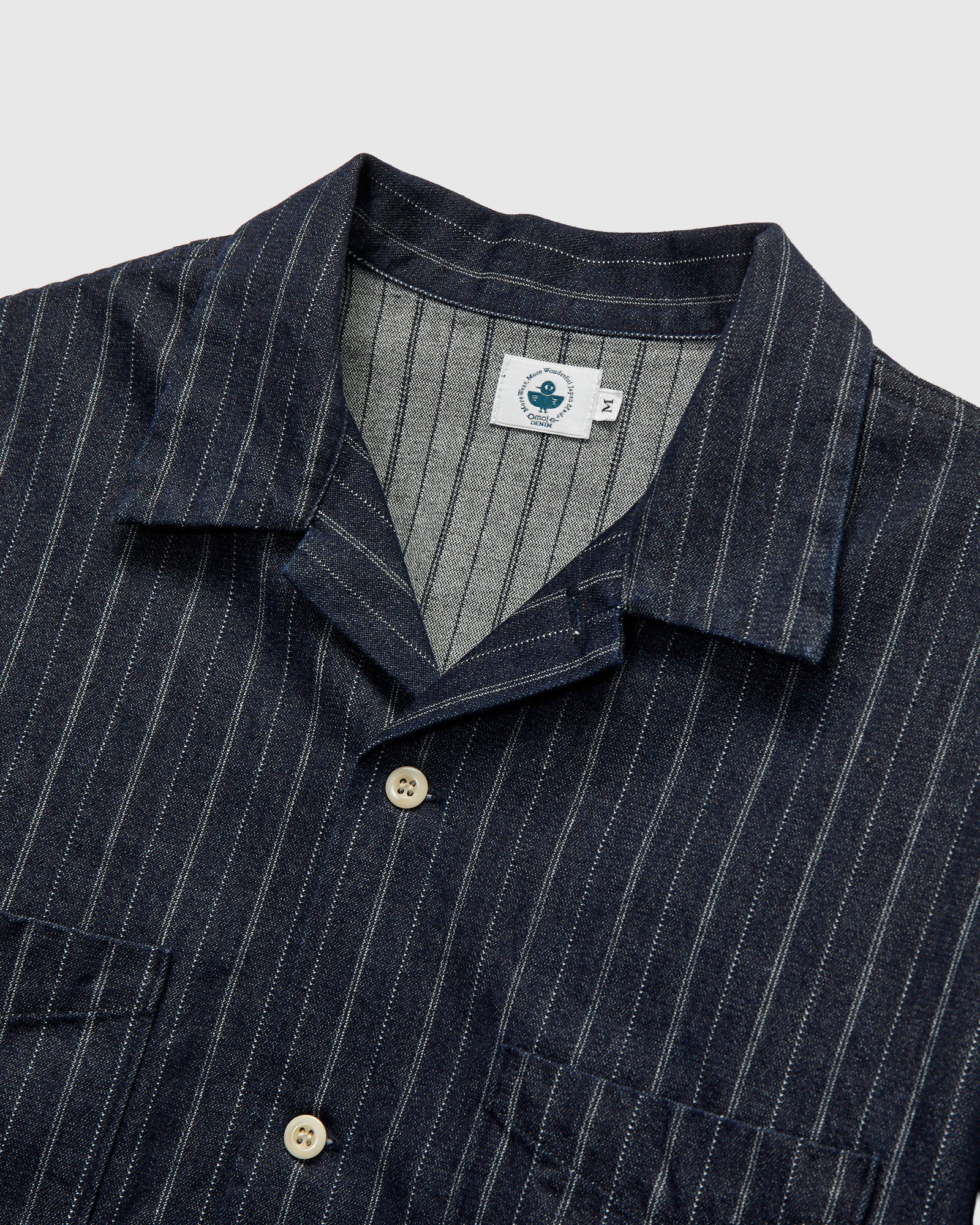 5122 8oz Denim Dobby Stripe Shirt in Indigo – Blue Owl Workshop