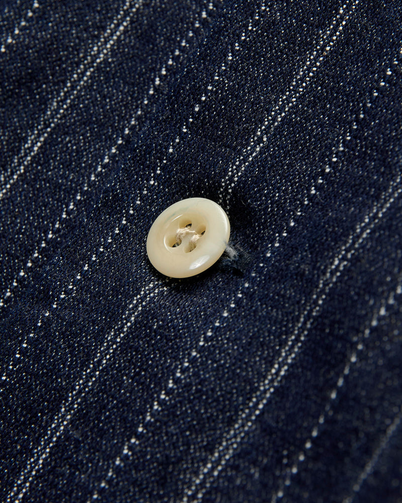 5122 8oz Denim Dobby Stripe Shirt in Indigo