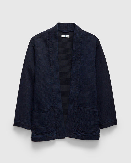 8820 "Cube Sashiko" 12oz Denim Happi in Indigo