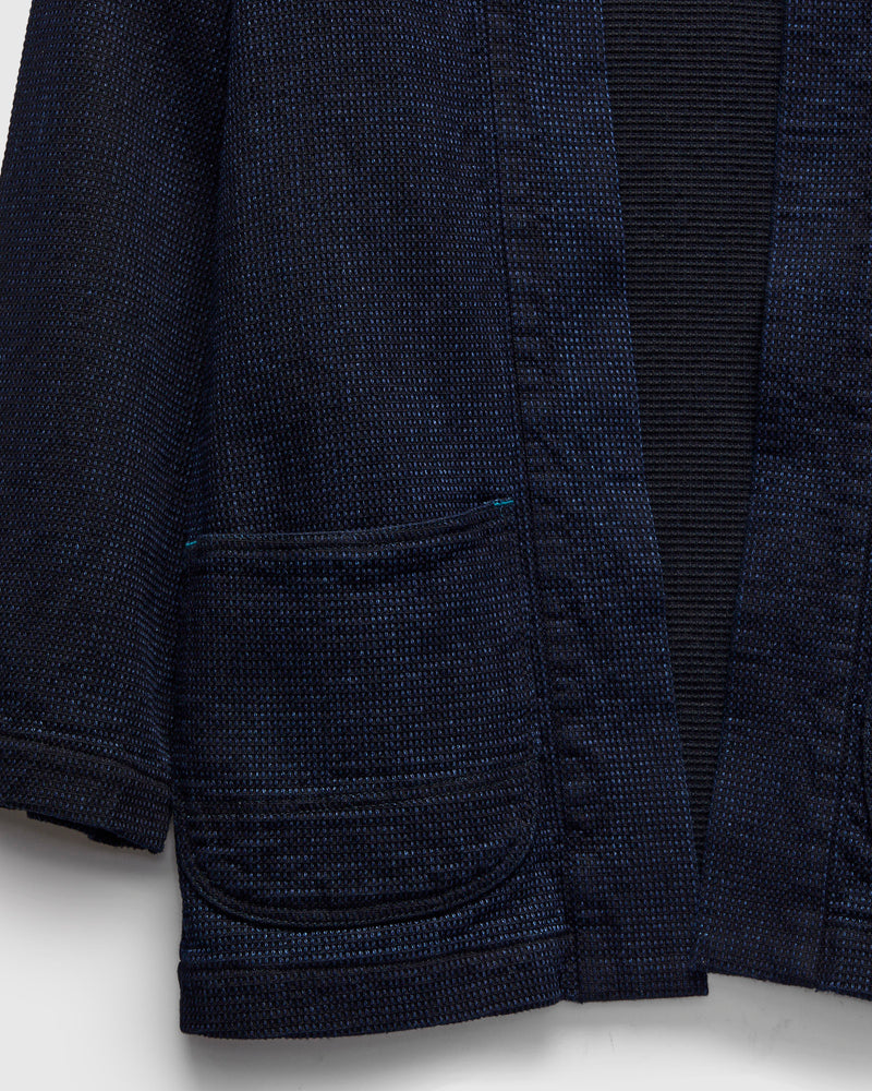 8820 "Cube Sashiko" 12oz Denim Happi in Indigo