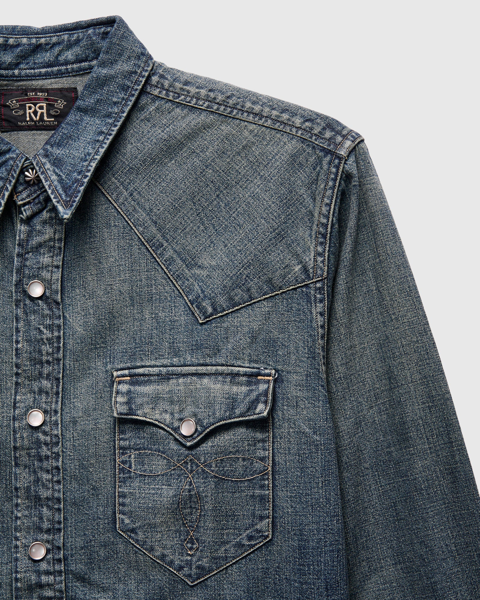 Buffalo Western Workshirt in Dark Wash – Blue Owl Workshop