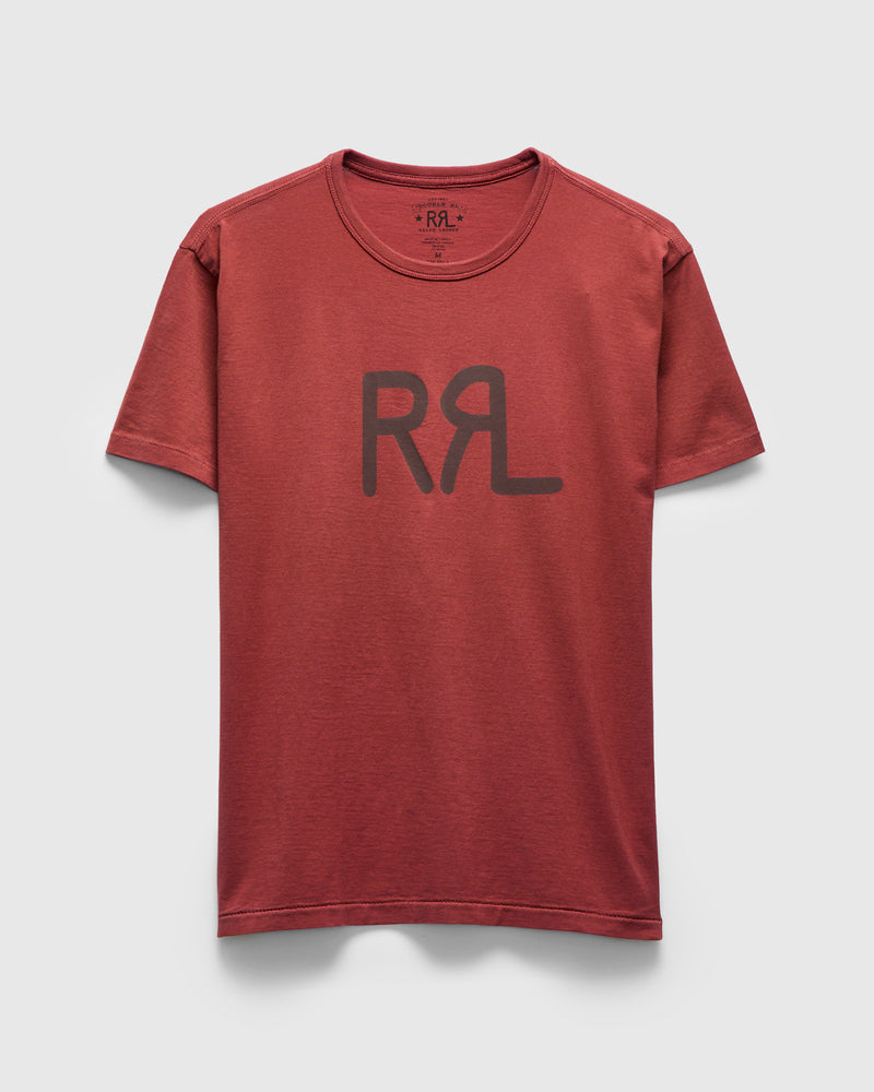 Vintage Knit Logo T-Shirt in Red Snapper