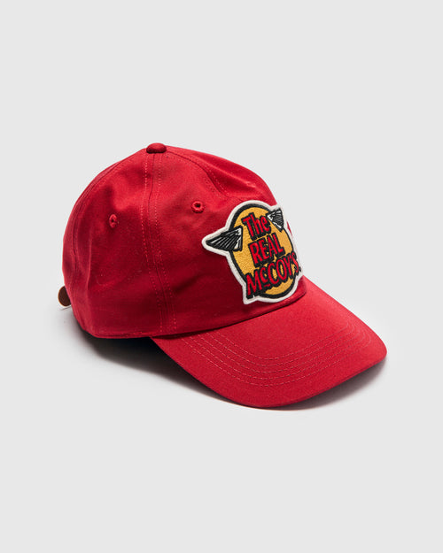 Logo Baseball Cap in Red