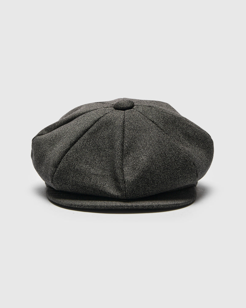 Double Diamond Printed Newsboy Cap in Salt & Pepper