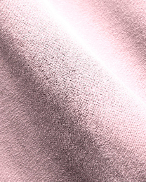 14G Brushed Fleece Crewneck in Light Pink