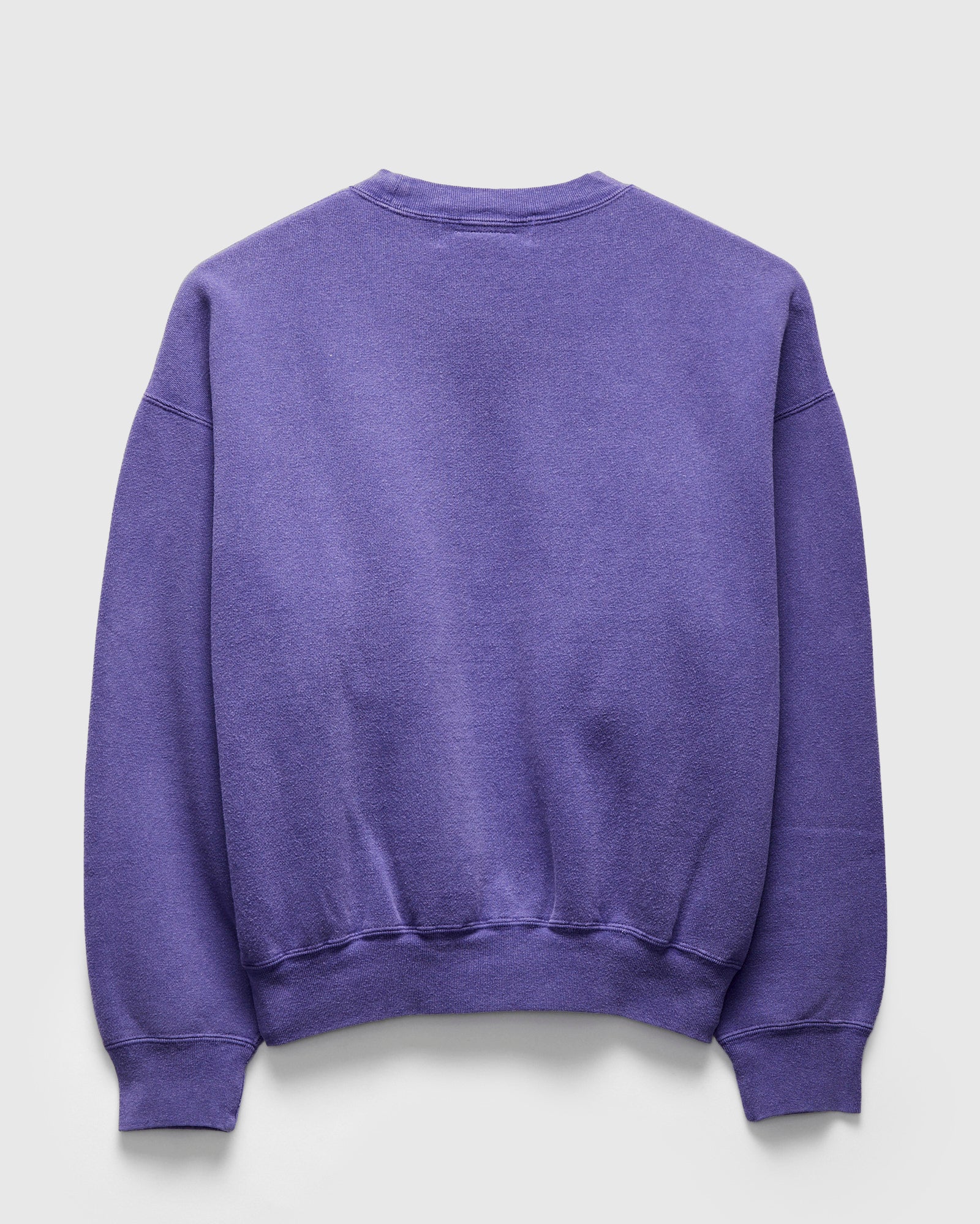 14G Brushed Fleece Crewneck in Purple Navy – Blue Owl Workshop