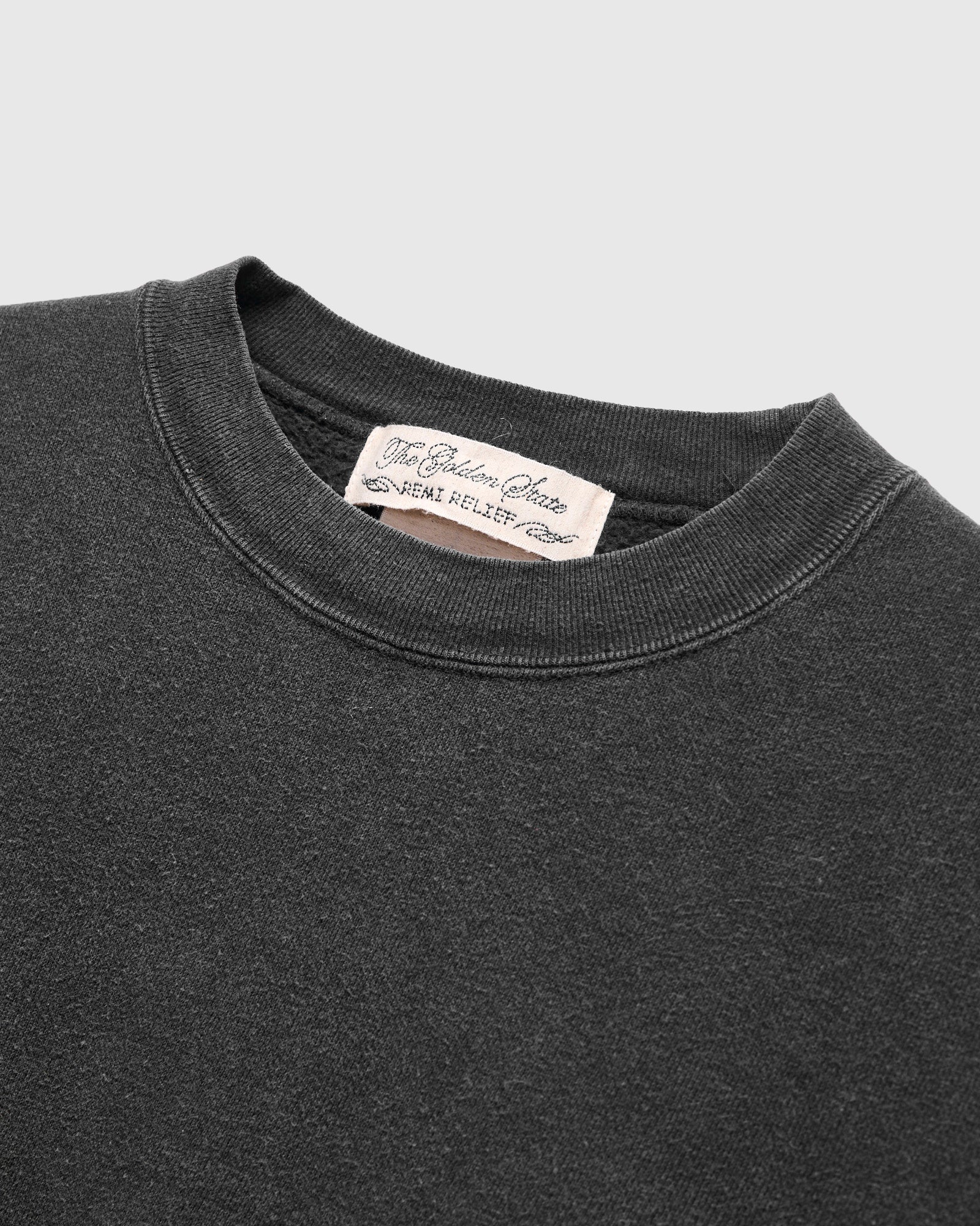 14G Brushed Fleece Crewneck in Black – Blue Owl Workshop
