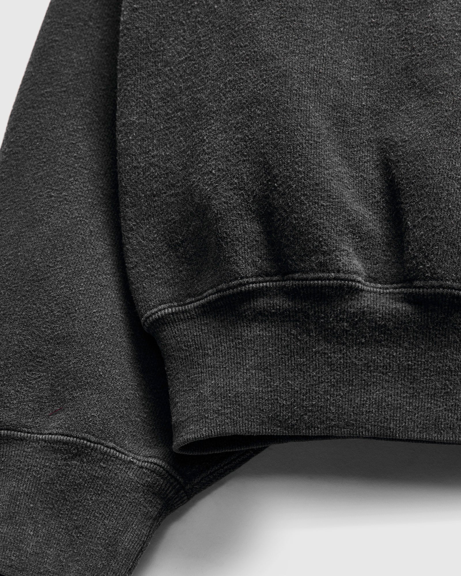 14G Brushed Fleece Crewneck in Black – Blue Owl Workshop