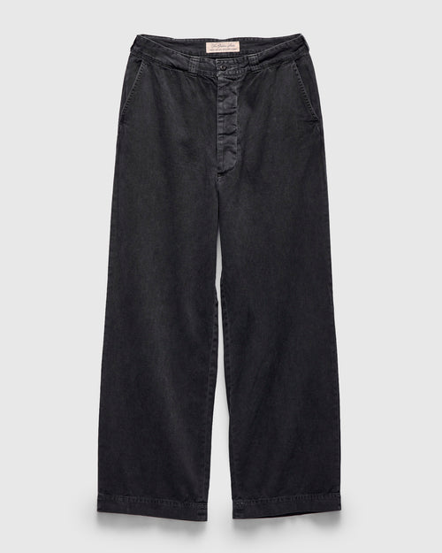 Work Twill Chino Pants in Black