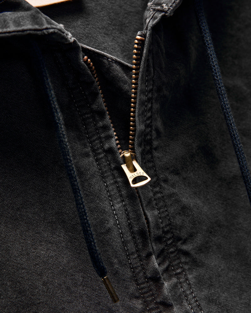 Hooded Duck Field Jacket in Black