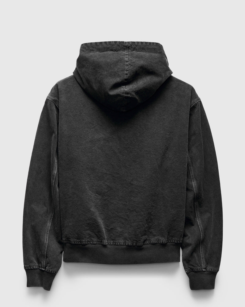 Hooded Duck Field Jacket in Black