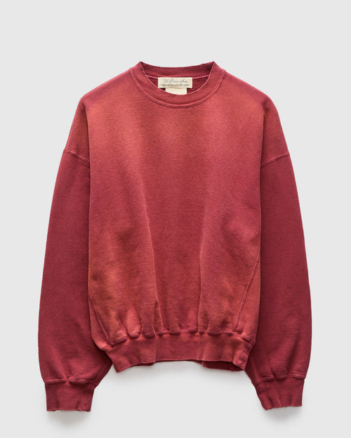 "3-Fly" Special Finish Fleece Crewneck in Bordeaux