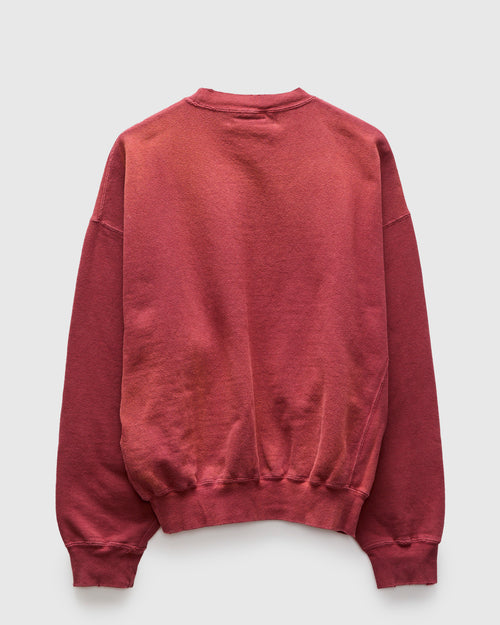 "3-Fly" Special Finish Fleece Crewneck in Bordeaux
