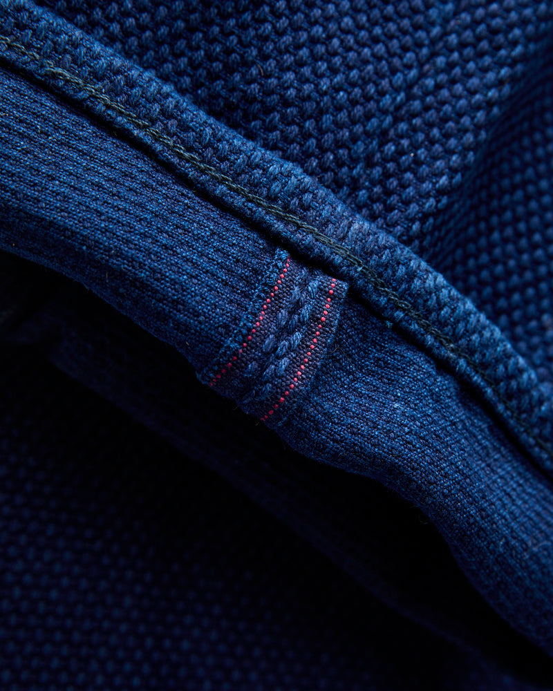 1907S "Kasezome" 14oz Selvedge Sashiko Pants - Regular Straight Fit
