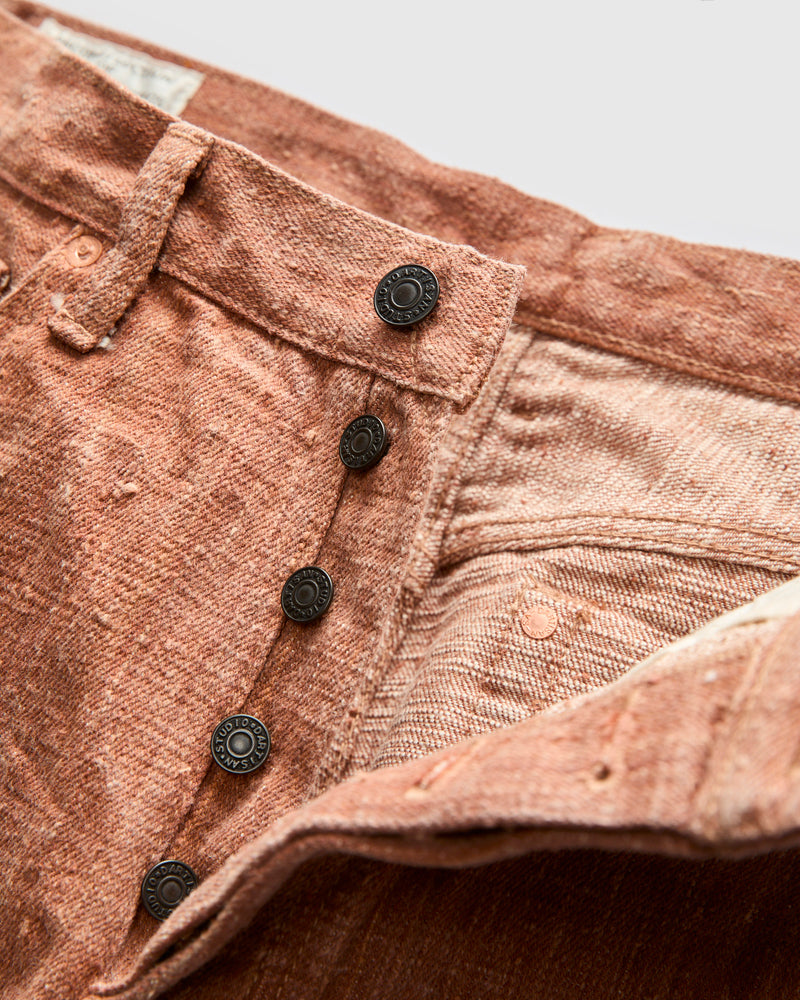 SP-110S "Kaki-Kyoku" 45th Anniversary 16oz Kakishibu Selvedge Denim - Regular Straight Fit