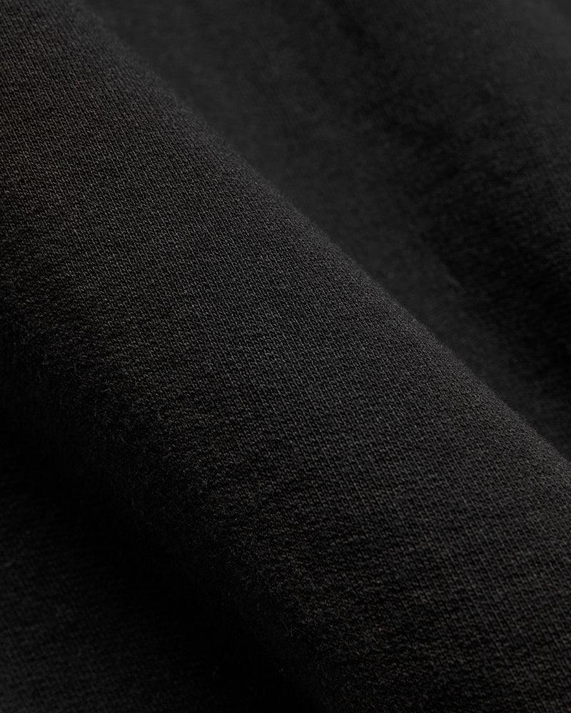 12oz Ball Park Zip Hooded Sweatshirt in Black