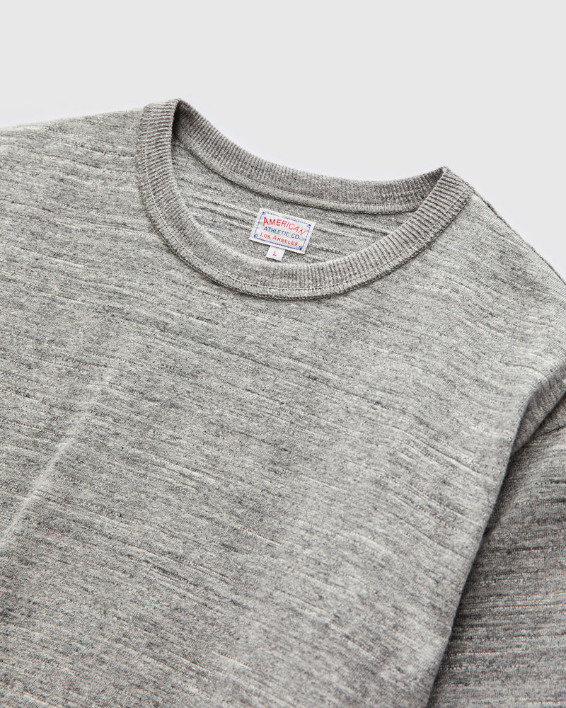 Athletic Loopwheel T-Shirt in Heather Grey