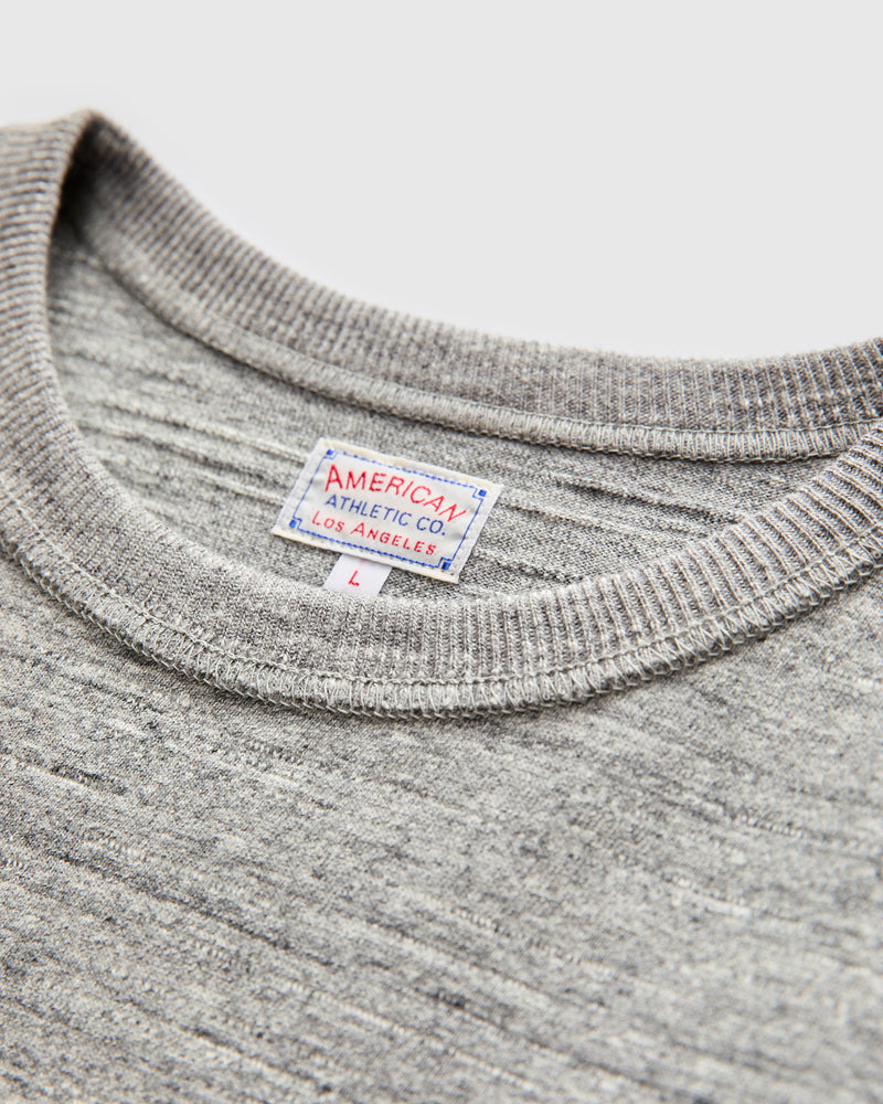 Athletic Loopwheel T-Shirt in Heather Grey