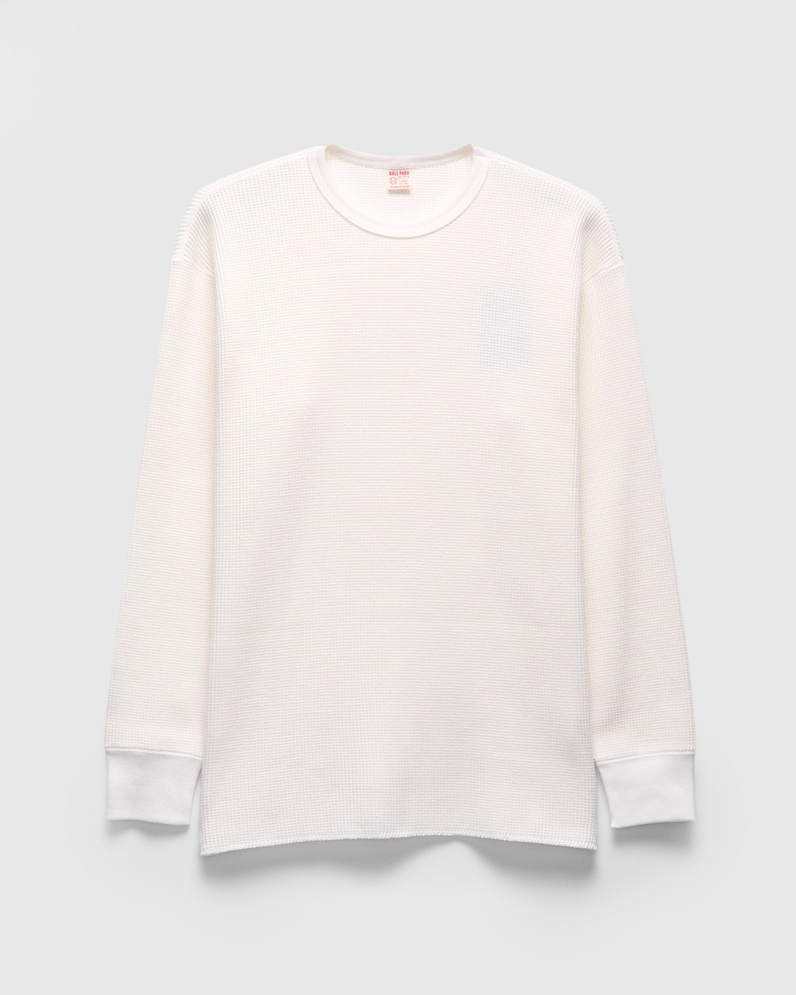 トップス Supply Waffle Thermal White Ball Park Waffle Thermal Shirt in White – Blue Owl Workshop